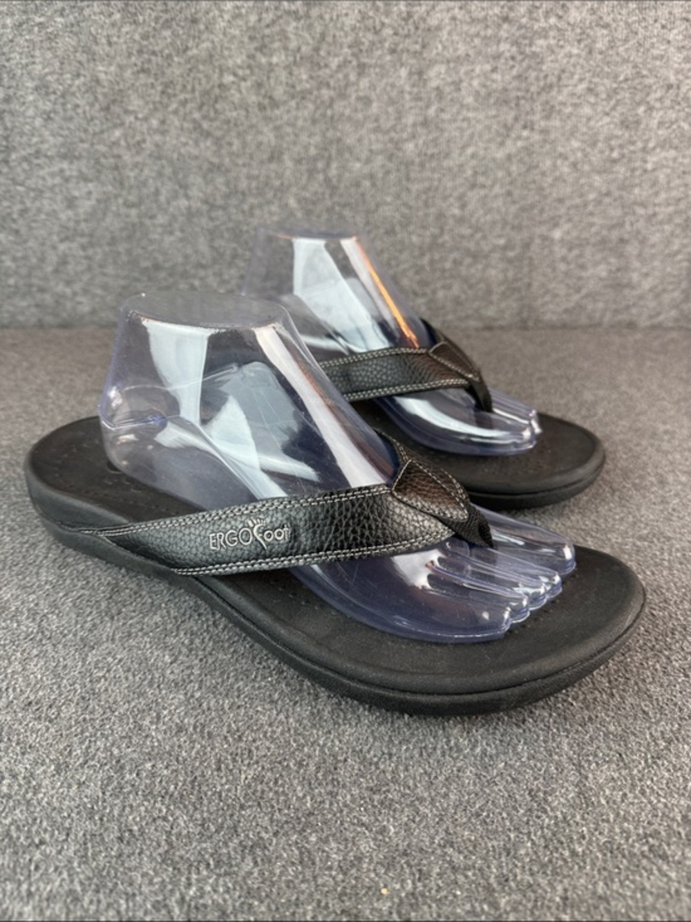 ERGOfoot Orthotic with Arch Support PU Thong‎ Sandals Unisex M11|W12 NWOT
